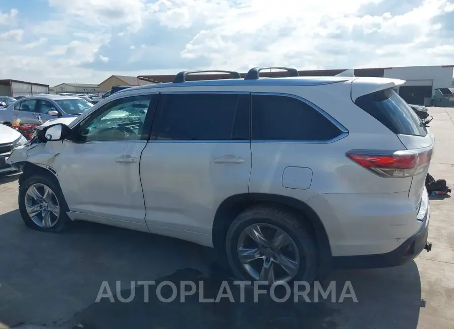 TOYOTA HIGHLANDER 2015 vin 5TDDKRFH5FS124218 from auto auction Iaai