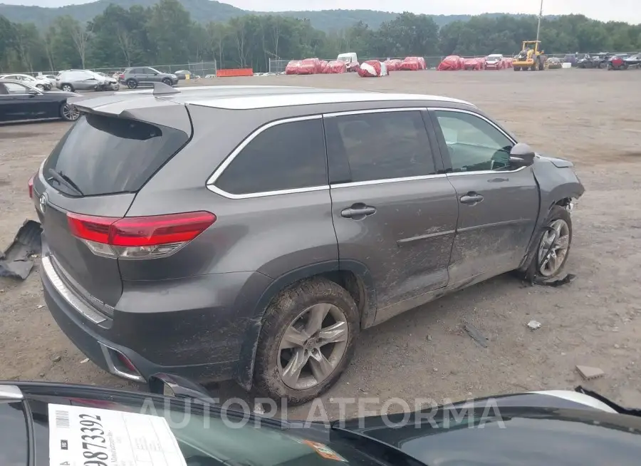 TOYOTA HIGHLANDER 2017 vin 5TDDZRFH8HS358156 from auto auction Iaai