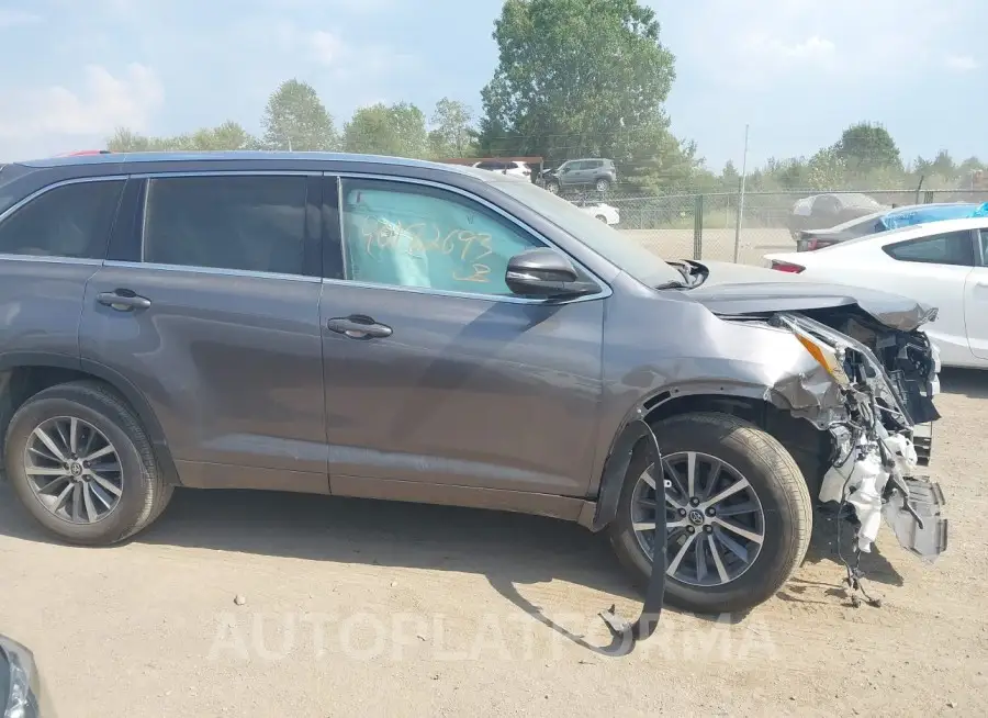 TOYOTA HIGHLANDER 2017 vin 5TDJZRFH7HS444335 from auto auction Iaai