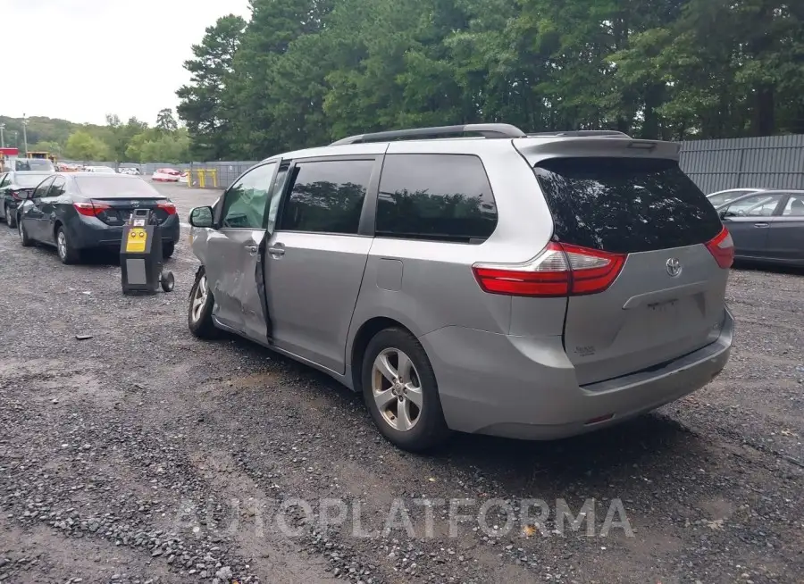 TOYOTA SIENNA 2015 vin 5TDKK3DC5FS611026 from auto auction Iaai