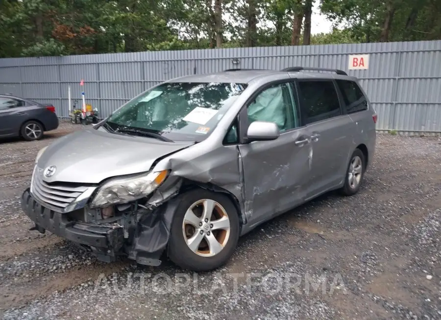 TOYOTA SIENNA 2015 vin 5TDKK3DC5FS611026 from auto auction Iaai