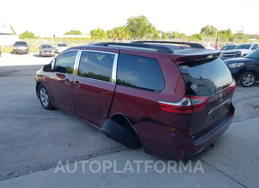 TOYOTA SIENNA 2017 vin 5TDKZ3DC9HS844261 from auto auction Iaai