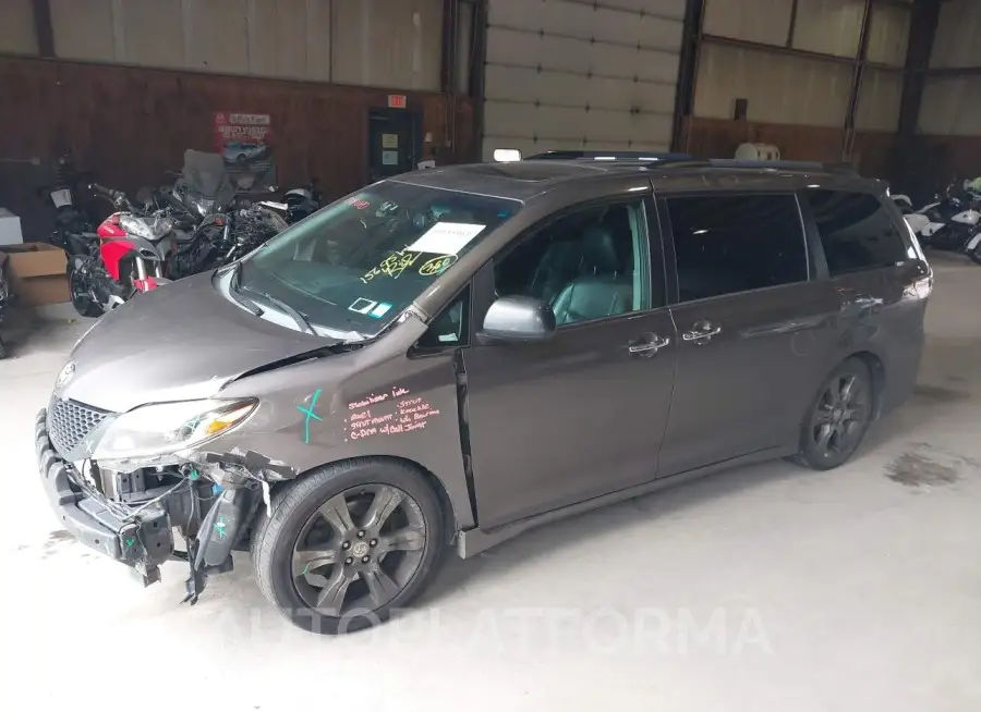 TOYOTA SIENNA 2015 vin 5TDXK3DC1FS591394 from auto auction Iaai