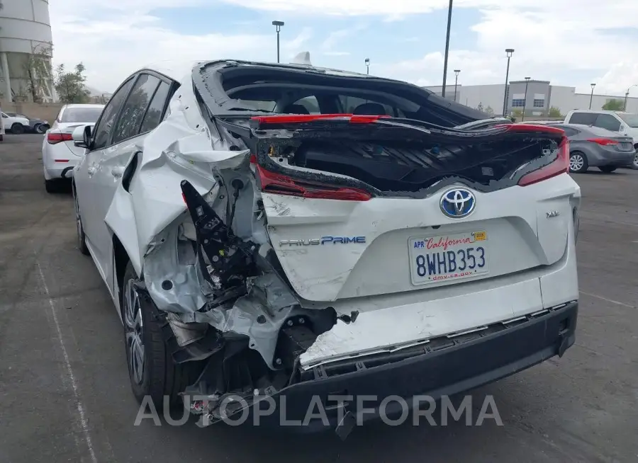 TOYOTA PRIUS PRIME 2021 vin JTDKAMFP1M3191272 from auto auction Iaai