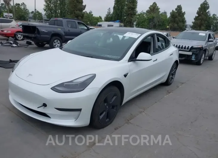 TESLA MODEL 3 2023 vin 5YJ3E1EA8PF557207 from auto auction Iaai