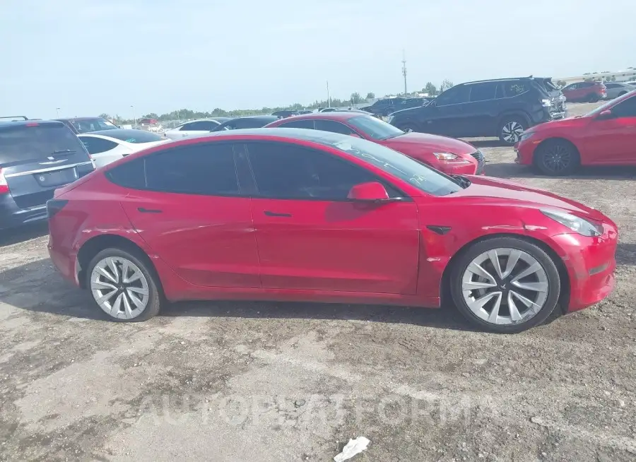 TESLA MODEL 3 2022 vin 5YJ3E1EA9NF185387 from auto auction Iaai