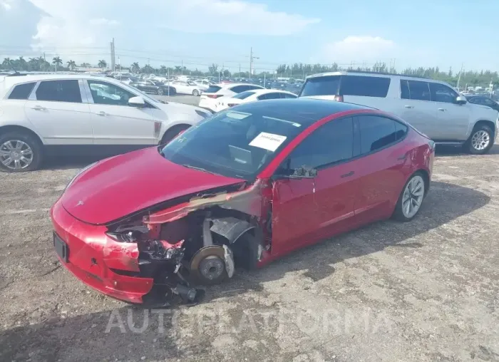 TESLA MODEL 3 2022 vin 5YJ3E1EA9NF185387 from auto auction Iaai