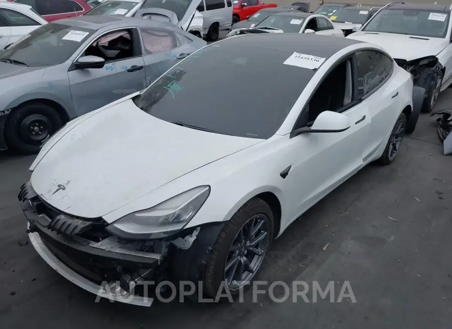 TESLA MODEL 3 2020 vin 5YJ3E1EAXLF612766 from auto auction Iaai