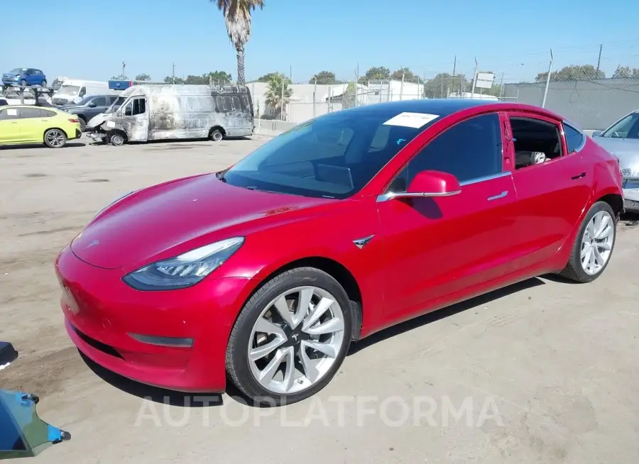 TESLA MODEL 3 2019 vin 5YJ3E1EB8KF406594 from auto auction Iaai