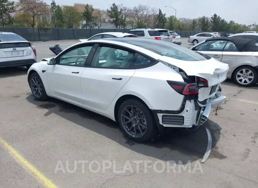 TESLA MODEL 3 2022 vin 5YJ3E1EB8NF262808 from auto auction Iaai