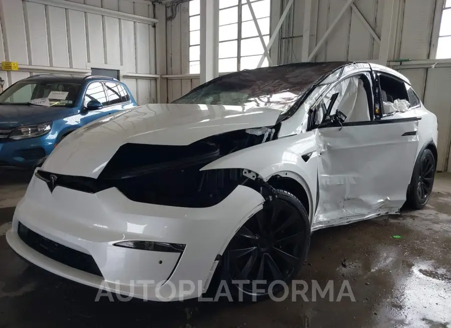 TESLA MODEL X 2022 vin 7SAXCBE53NF343189 from auto auction Iaai