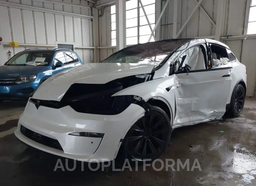 TESLA MODEL X 2022 vin 7SAXCBE53NF343189 from auto auction Iaai