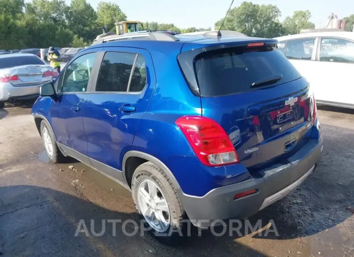 CHEVROLET TRAX 2015 vin 3GNCJLSB0FL199287 from auto auction Iaai