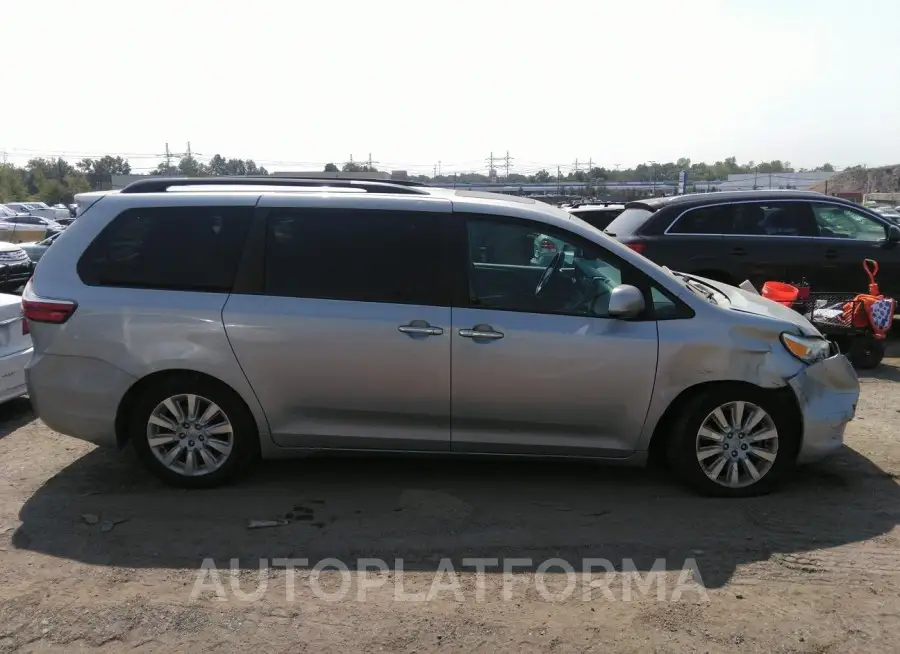 TOYOTA SIENNA 2015 vin 5TDDK3DC6FS128315 from auto auction Iaai