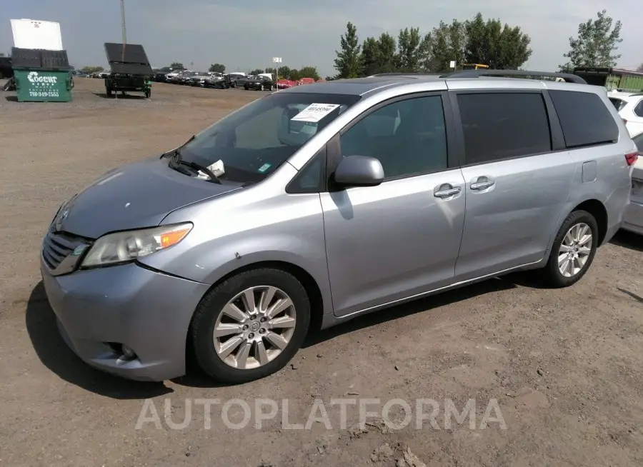 TOYOTA SIENNA 2015 vin 5TDDK3DC6FS128315 from auto auction Iaai