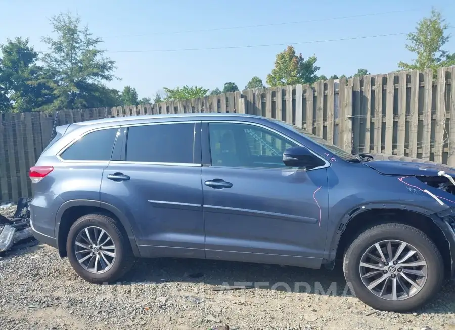 TOYOTA HIGHLANDER 2018 vin 5TDJZRFH4JS876029 from auto auction Iaai