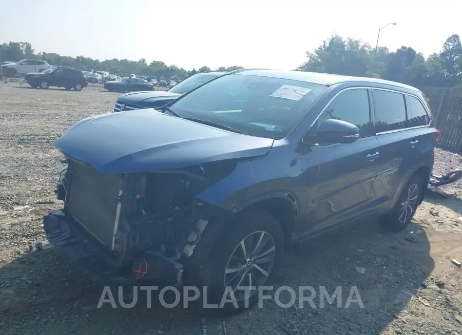 TOYOTA HIGHLANDER 2018 vin 5TDJZRFH4JS876029 from auto auction Iaai