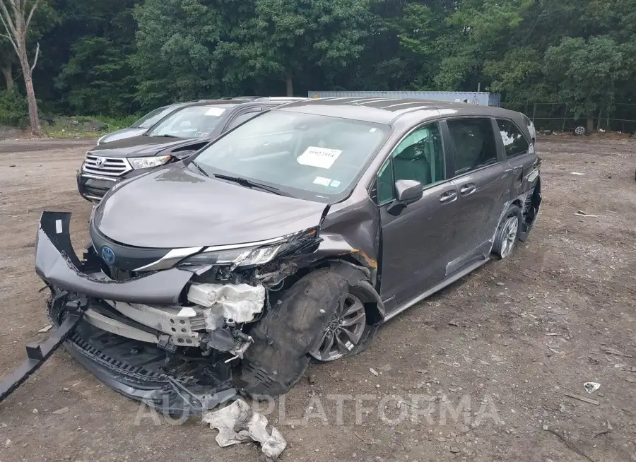 TOYOTA SIENNA 2021 vin 5TDKRKEC1MS011007 from auto auction Iaai