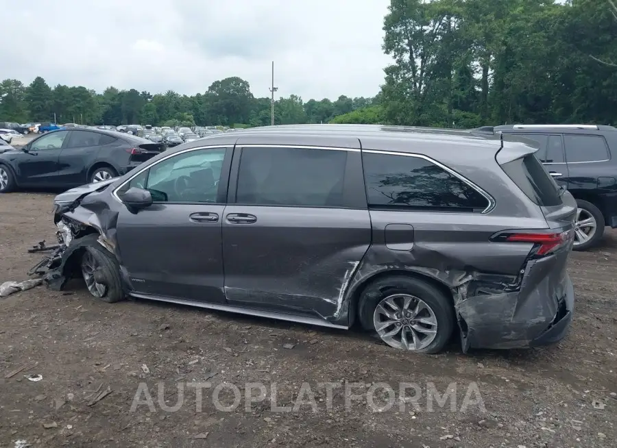 TOYOTA SIENNA 2021 vin 5TDKRKEC1MS011007 from auto auction Iaai