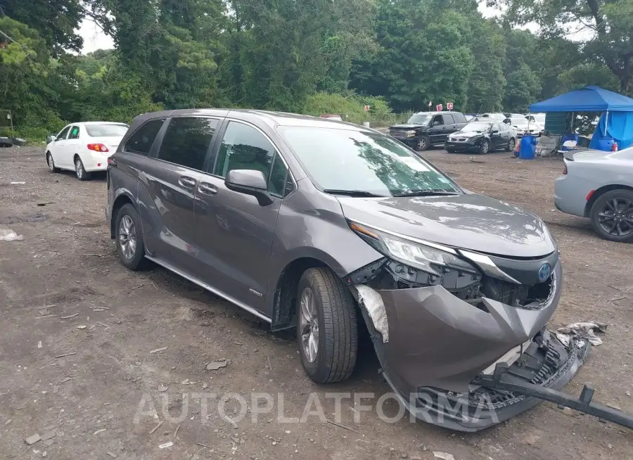 TOYOTA SIENNA 2021 vin 5TDKRKEC1MS011007 from auto auction Iaai