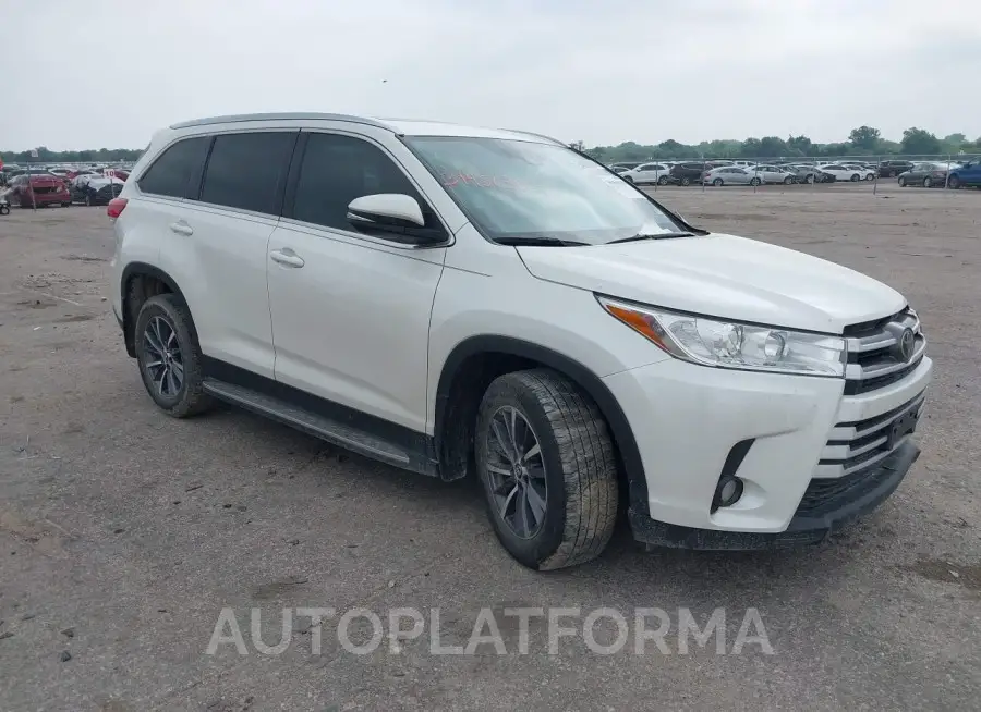 TOYOTA HIGHLANDER 2019 vin 5TDKZRFH6KS327762 from auto auction Iaai