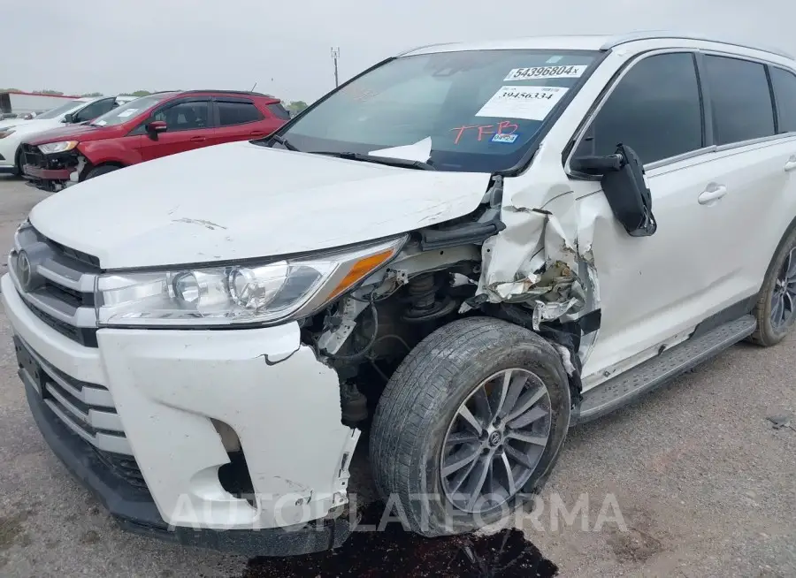 TOYOTA HIGHLANDER 2019 vin 5TDKZRFH6KS327762 from auto auction Iaai