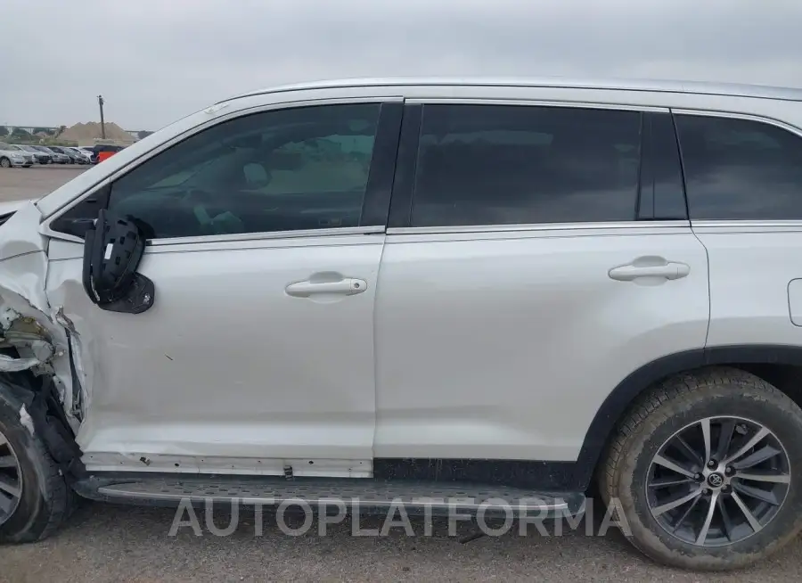 TOYOTA HIGHLANDER 2019 vin 5TDKZRFH6KS327762 from auto auction Iaai