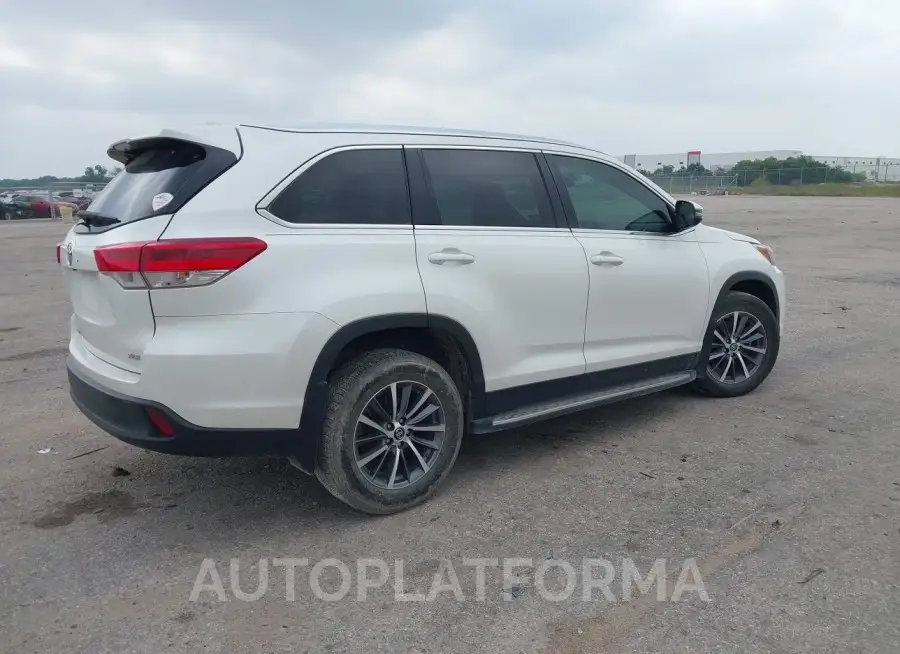 TOYOTA HIGHLANDER 2019 vin 5TDKZRFH6KS327762 from auto auction Iaai