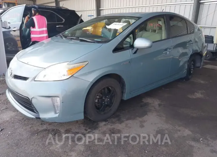 TOYOTA PRIUS 2015 vin JTDKN3DU0F1985749 from auto auction Iaai