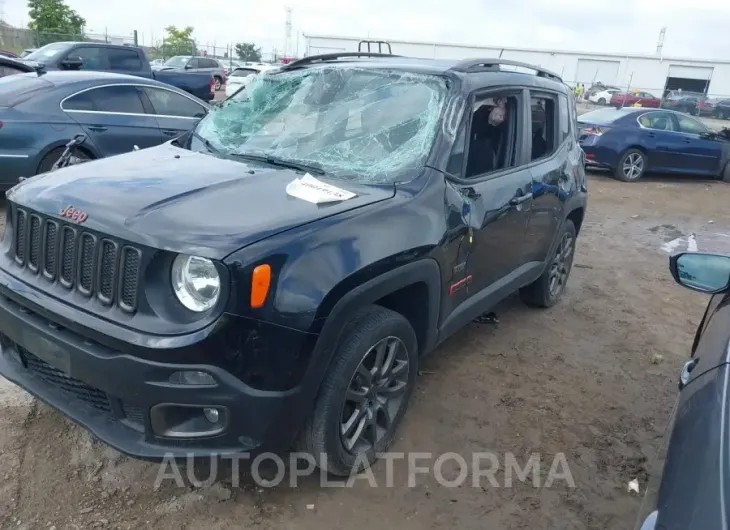 JEEP RENEGADE 2016 vin ZACCJBBT5GPC91323 from auto auction Iaai