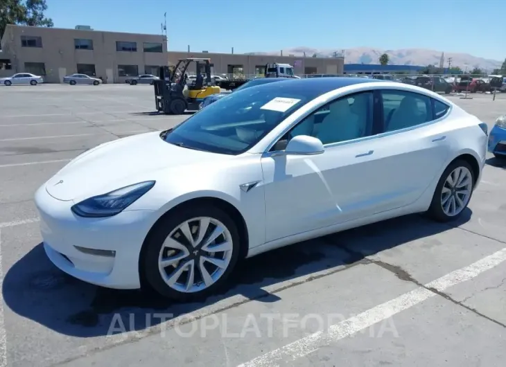 TESLA MODEL 3 2019 vin 5YJ3E1EAXKF302650 from auto auction Iaai