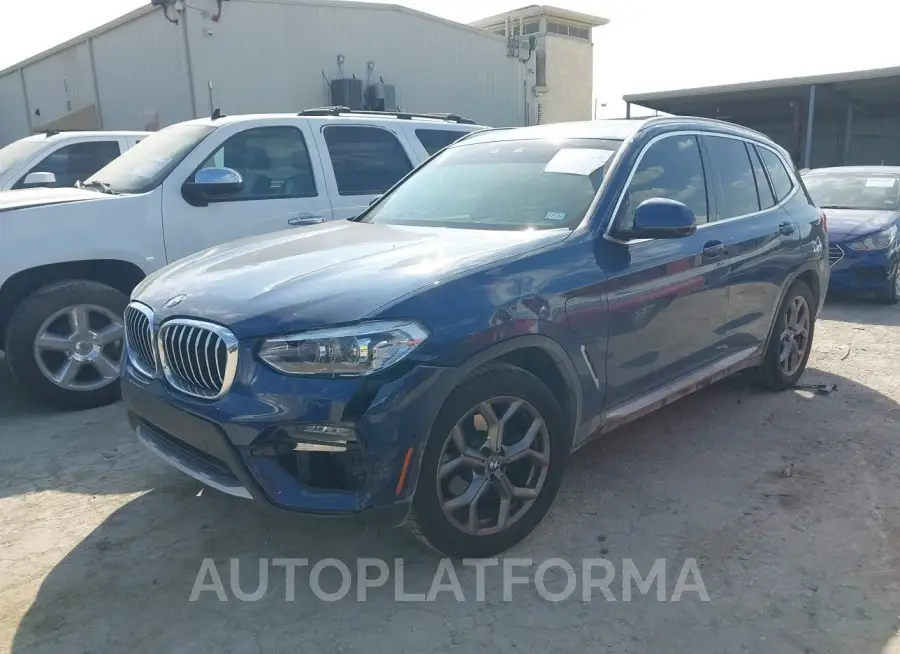 BMW X3 PHEV 2021 vin 5UXTS1C00M9F26155 from auto auction Iaai