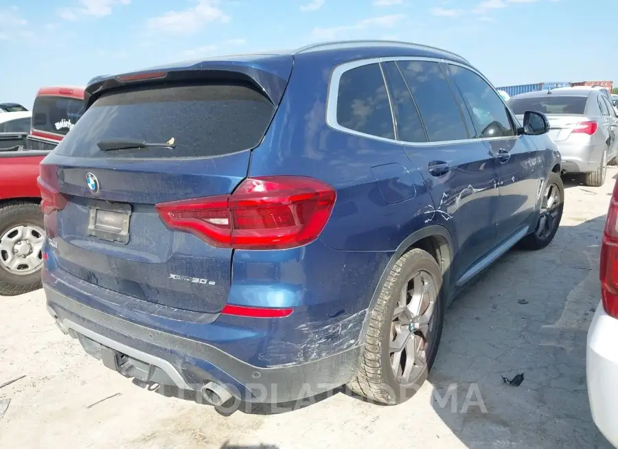 BMW X3 PHEV 2021 vin 5UXTS1C00M9F26155 from auto auction Iaai