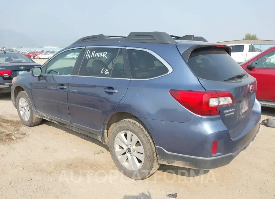 SUBARU OUTBACK 2017 vin 4S4BSAFC1H3251058 from auto auction Iaai