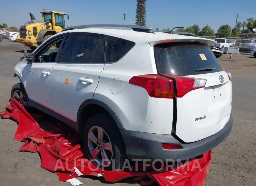 TOYOTA RAV4 2015 vin 2T3RFREV9FW341643 from auto auction Iaai