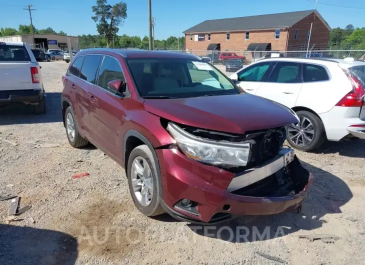 TOYOTA HIGHLANDER 2015 vin 5TDDKRFH3FS184420 from auto auction Iaai