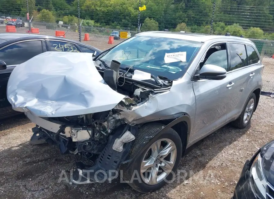 TOYOTA HIGHLANDER 2016 vin 5TDDKRFH8GS282621 from auto auction Iaai