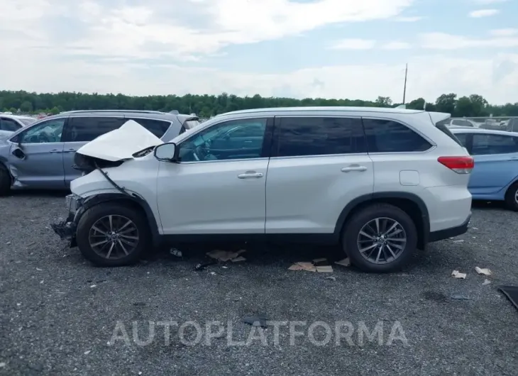 TOYOTA HIGHLANDER 2019 vin 5TDJZRFH2KS606685 from auto auction Iaai