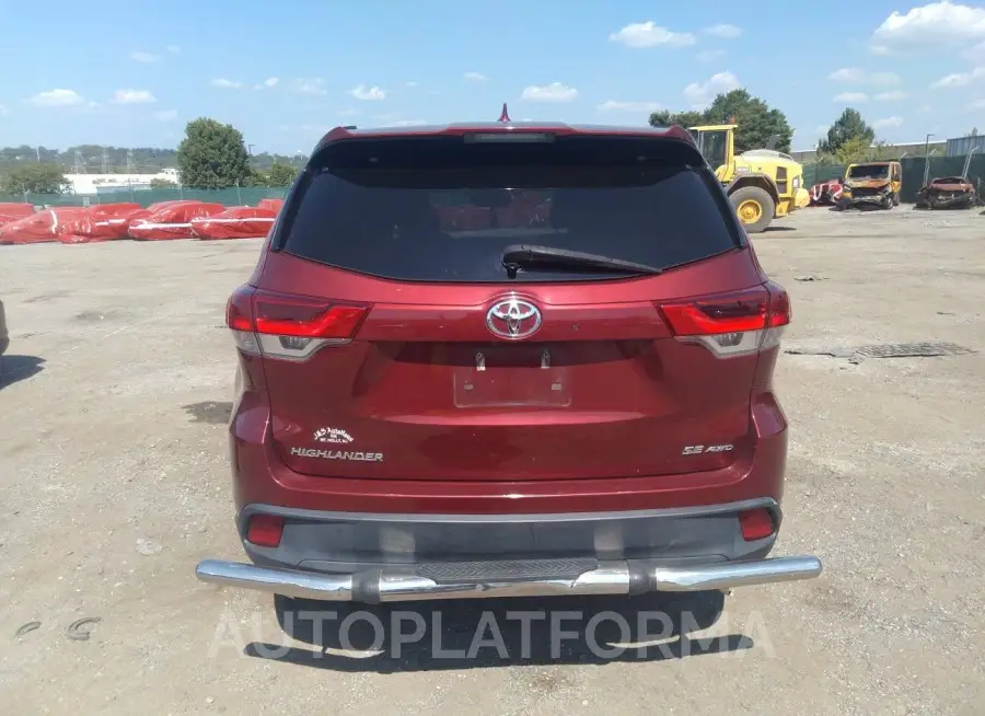 TOYOTA HIGHLANDER 2018 vin 5TDJZRFH7JS859287 from auto auction Iaai