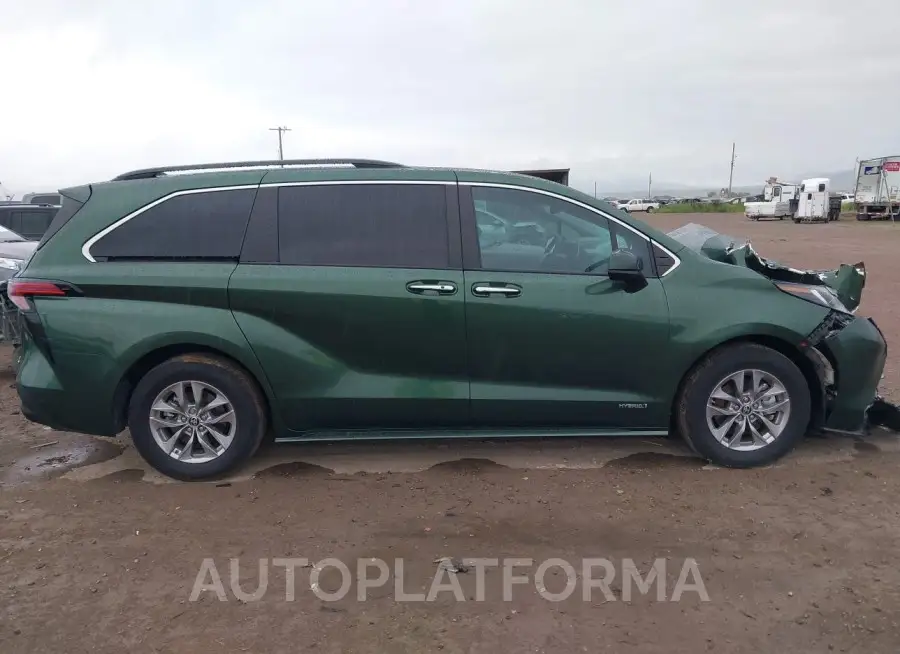 TOYOTA SIENNA 2021 vin 5TDYSKFC1MS040293 from auto auction Iaai