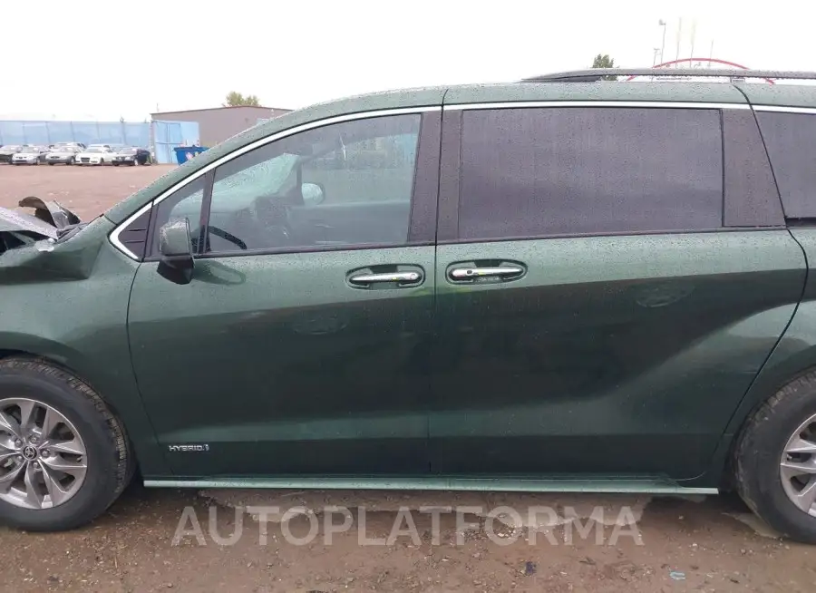 TOYOTA SIENNA 2021 vin 5TDYSKFC1MS040293 from auto auction Iaai