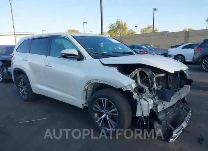 TOYOTA HIGHLANDER 2017 vin 5TDZZRFH5HS215395 from auto auction Iaai