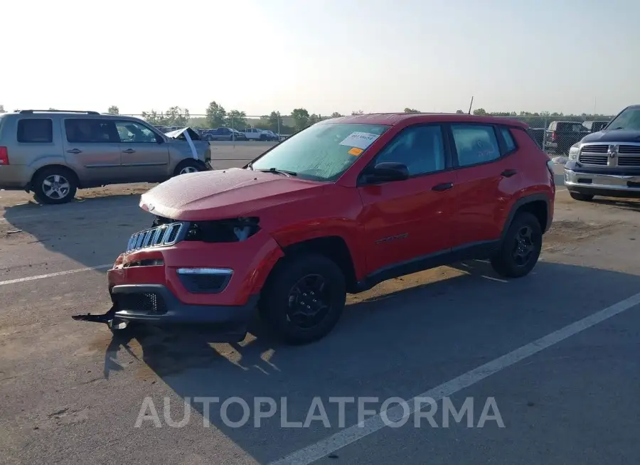 JEEP COMPASS 2019 vin 3C4NJDAB4KT664849 from auto auction Iaai