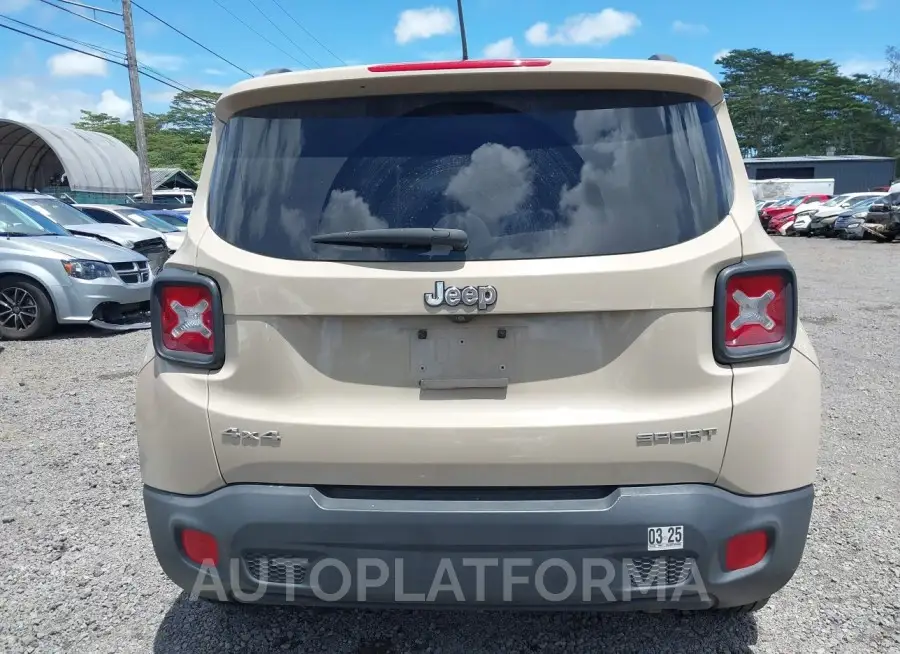 JEEP RENEGADE 2016 vin ZACCJBAT1GPD89508 from auto auction Iaai