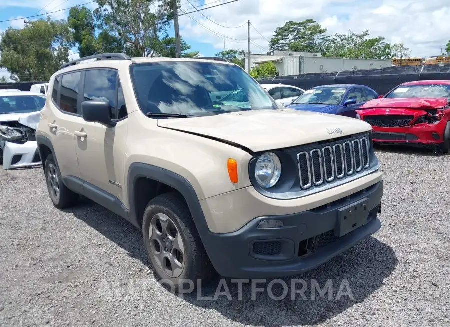 JEEP RENEGADE 2016 vin ZACCJBAT1GPD89508 from auto auction Iaai