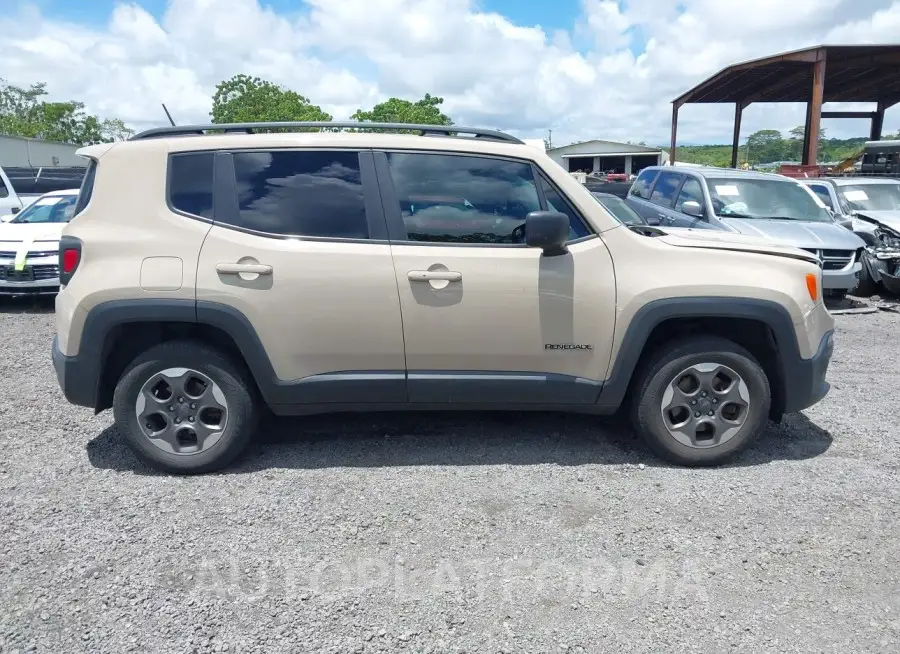 JEEP RENEGADE 2016 vin ZACCJBAT1GPD89508 from auto auction Iaai