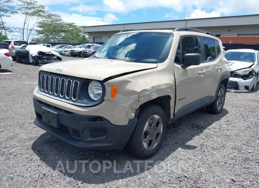 JEEP RENEGADE 2016 vin ZACCJBAT1GPD89508 from auto auction Iaai