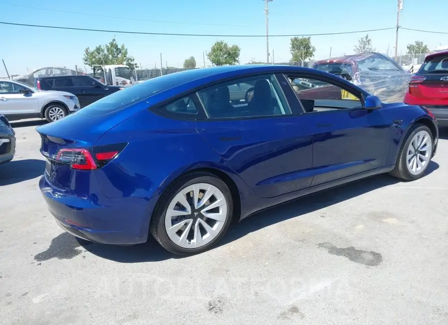 TESLA MODEL 3 2022 vin 5YJ3E1EA1NF373871 from auto auction Iaai