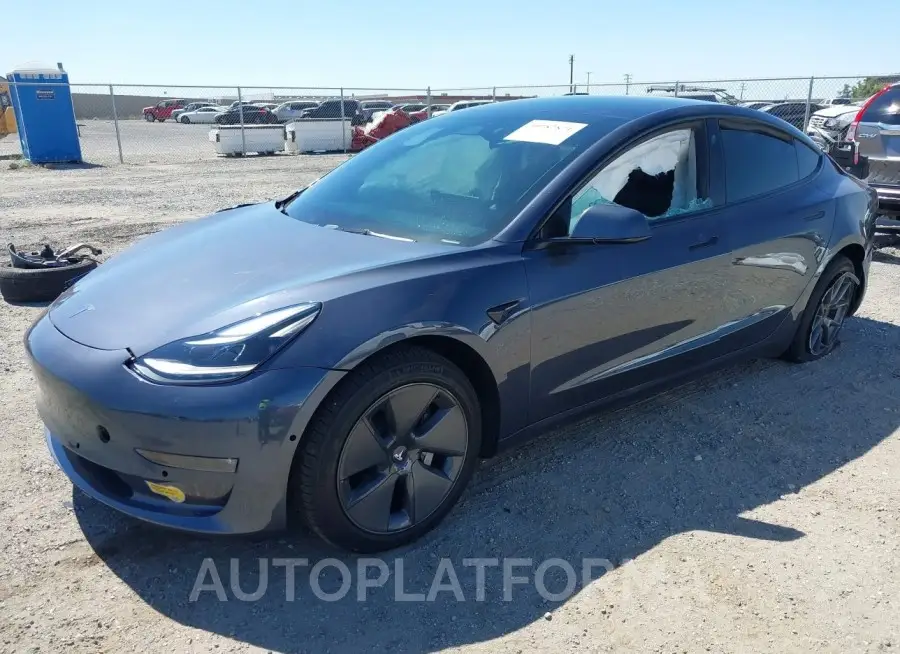 TESLA MODEL 3 2022 vin 5YJ3E1EB1NF249544 from auto auction Iaai