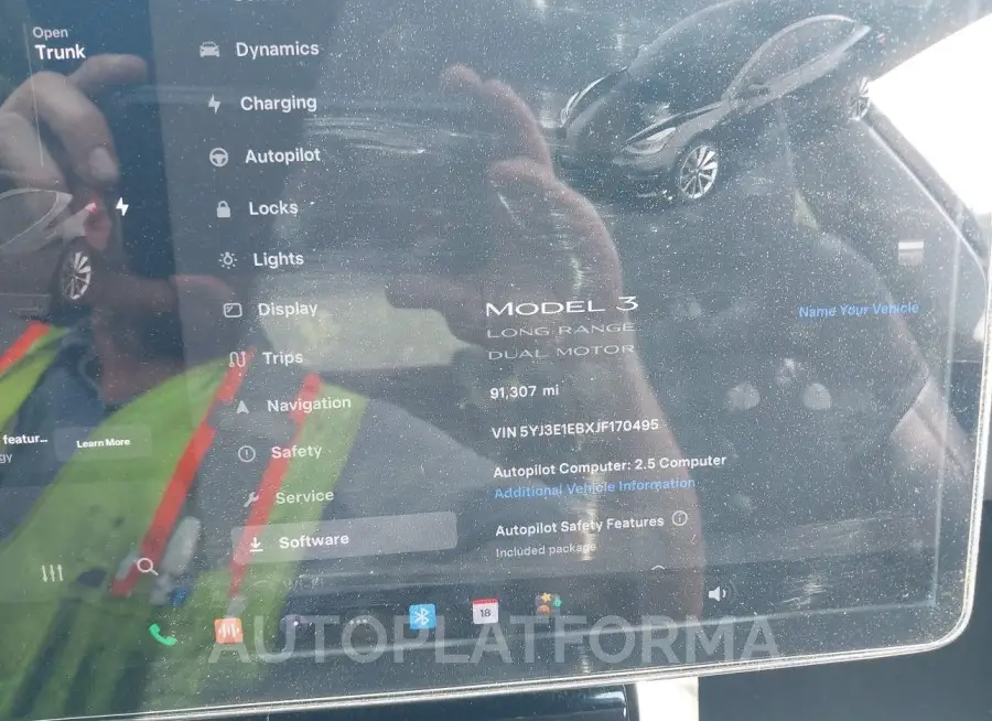 TESLA MODEL 3 2018 vin 5YJ3E1EBXJF170495 from auto auction Iaai